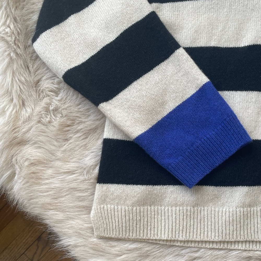 Madewell Cashmere-Wool Blend Rugby Sweater - Picture 7 of 8